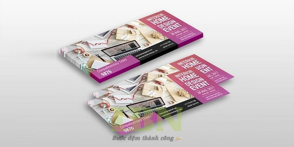 Mẫu vé sự kiện design