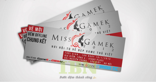 Mẫu vé sự kiện game