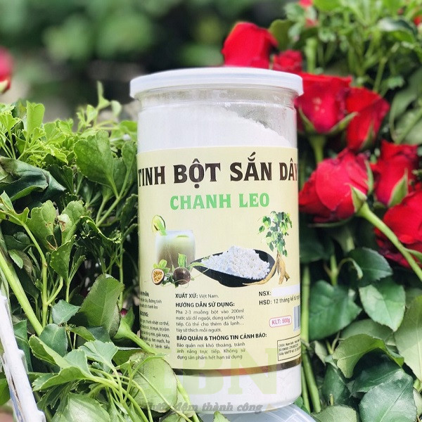 Mẫu tem nhãn dán hộp đựng bột sắn dây
