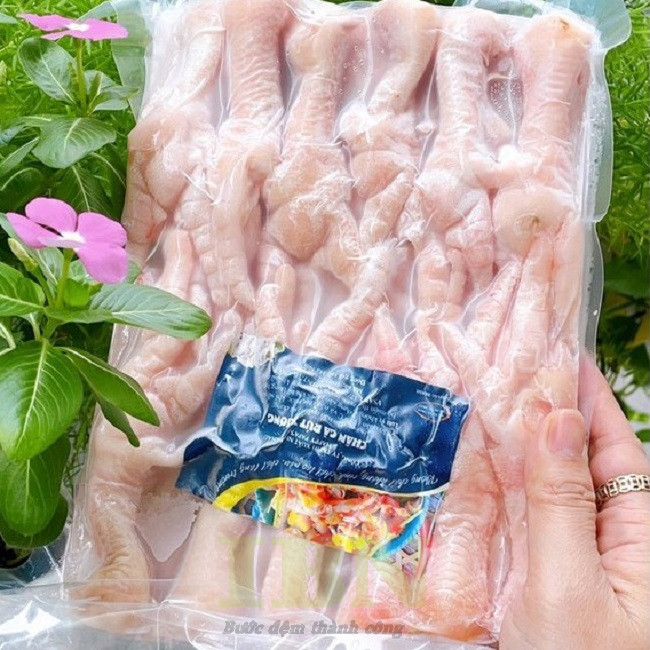 Mẫu tem nhãn chân gà đông lạnh
