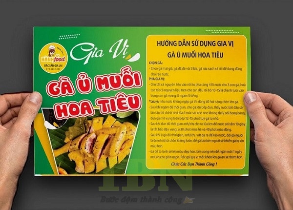 Mẫu tem dán gà ủ muối