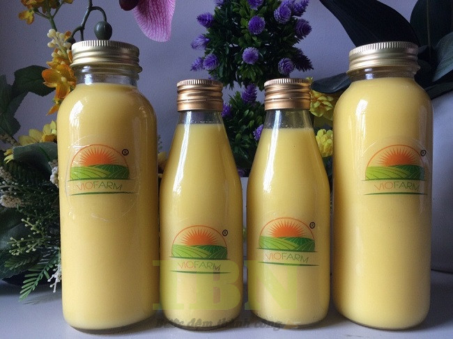 Tem nhãn dán chai sữa bắp, sữa ngô