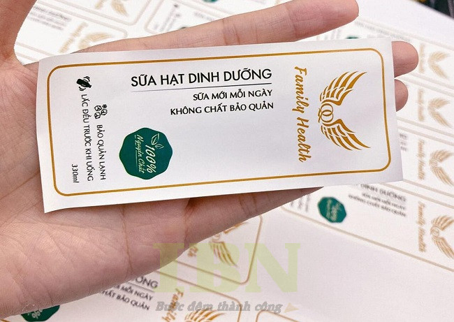 Chất liệu in tem sữa hạt