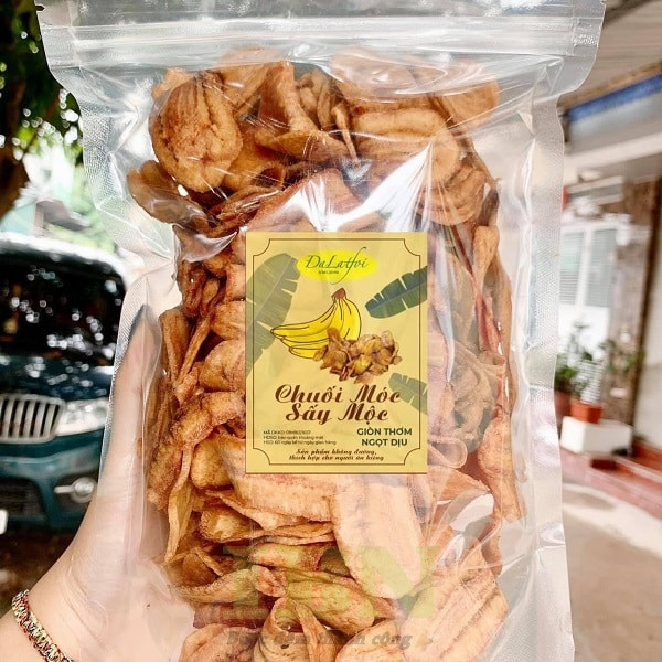 Mẫu tem chuối sấy giòn