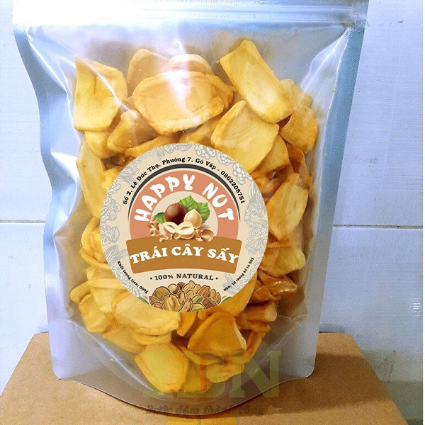 Mẫu tem mít sấy giòn hình tròn