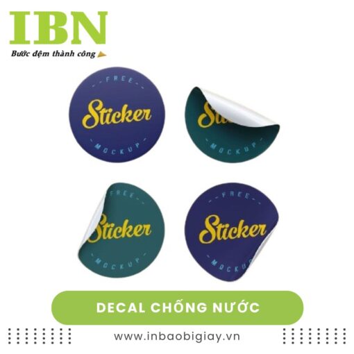 decal chống nước