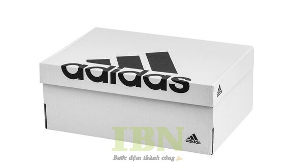 Mẫu hộp giấy đựng giày Adidas màu trắng đen