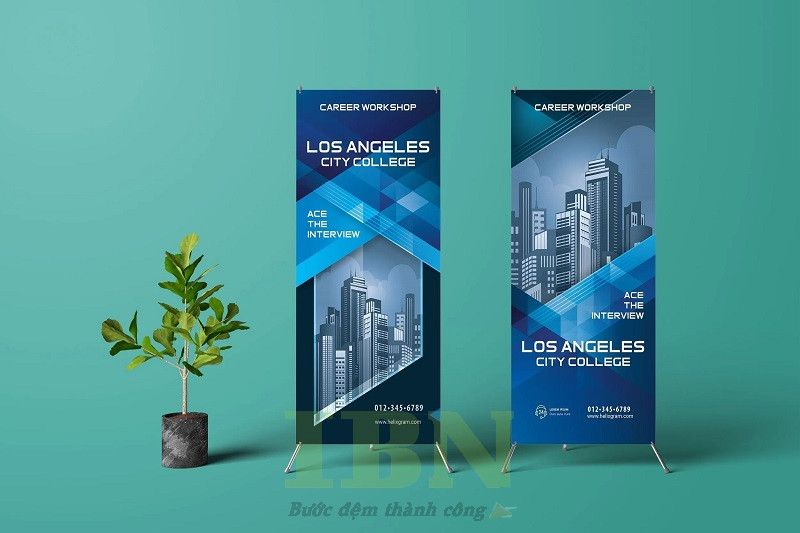 kích thước standee chữ X