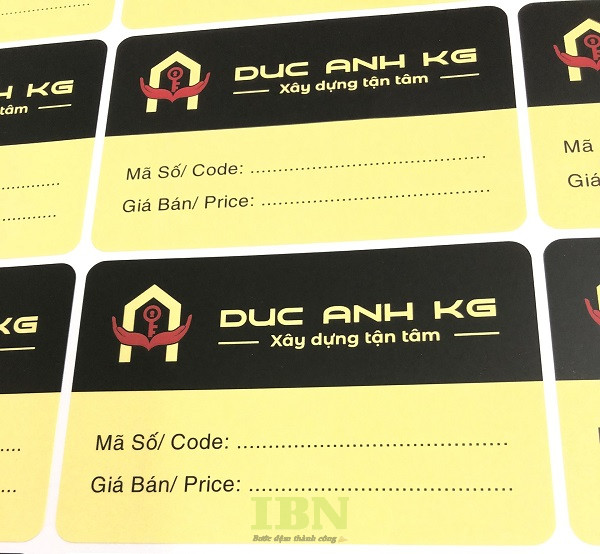 Mẫu tem dán gạch men hình chữ nhật vát cạnh