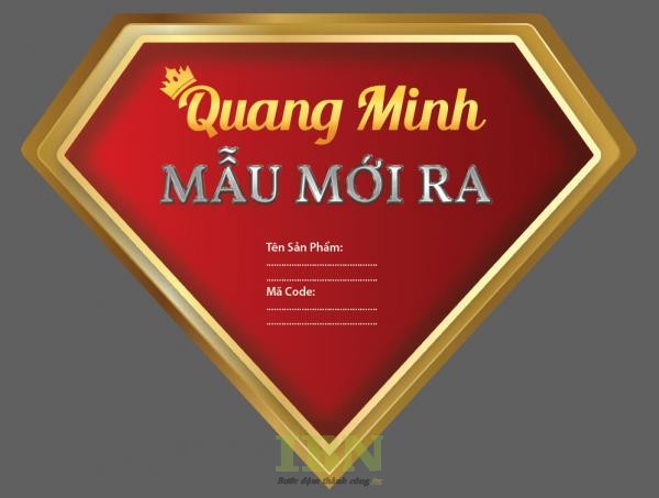 Mẫu tem dán gạch giá rẻ hình kim cương