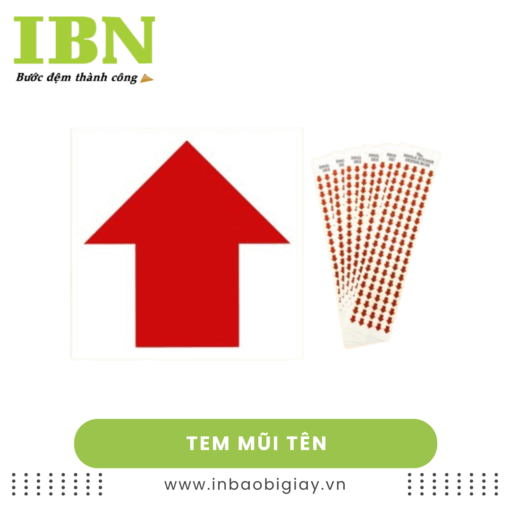 tem mũi tên dán lỗi