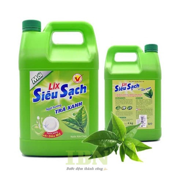 Mẫu tem nhãn nước rửa chén siêu sạch
