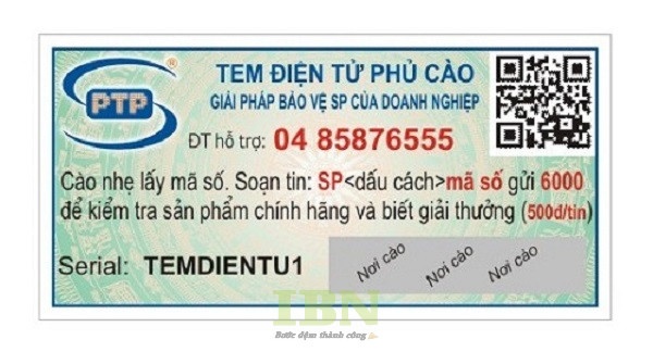 Mẫu tem phủ cào cho ngành điện tử