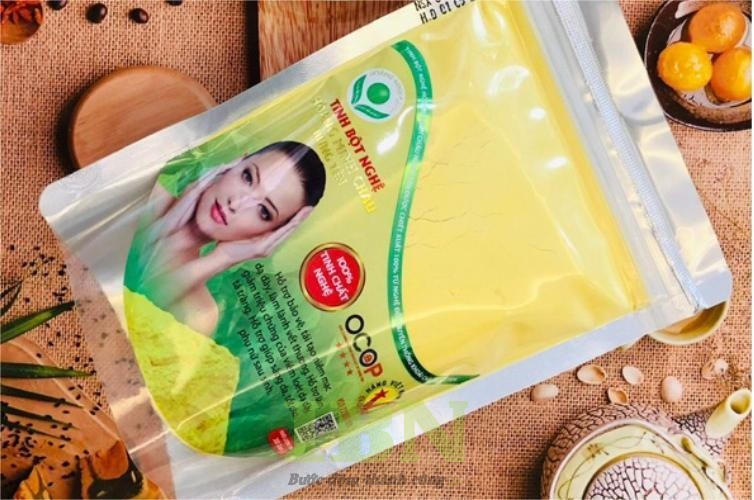 Mẫu tem túi zip tinh bột nghệ