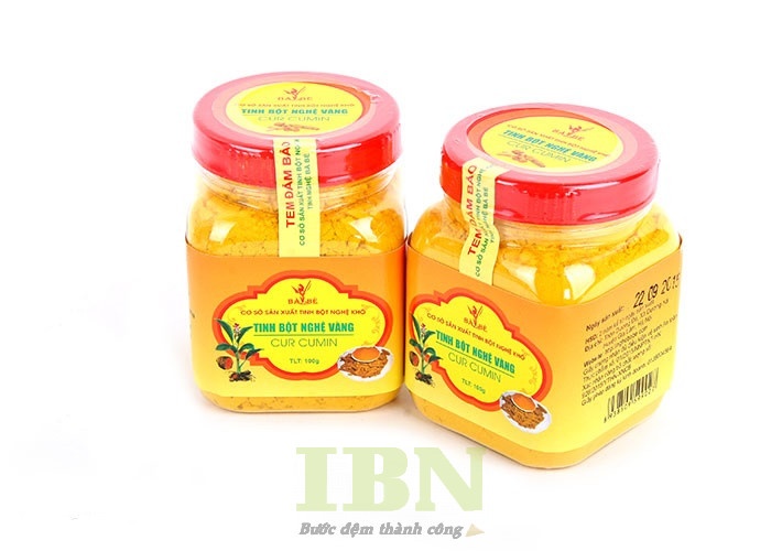 Mẫu tem dán nắp hũ tinh bột nghệ