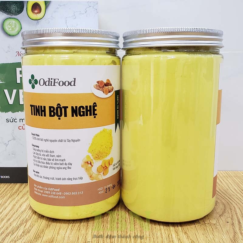 Mẫu tem hũ tinh bột nghệ lớn