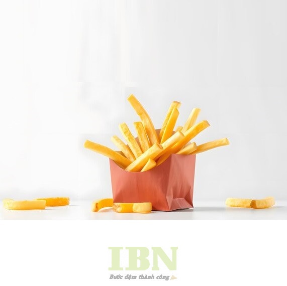 Mẫu túi đựng khoai tây chiên bằng giấy kraft