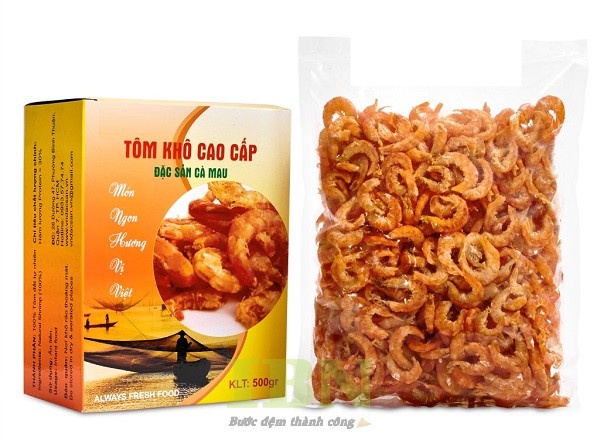 Quy cách in hộp đựng tôm khô tại In Bảo Ngọc