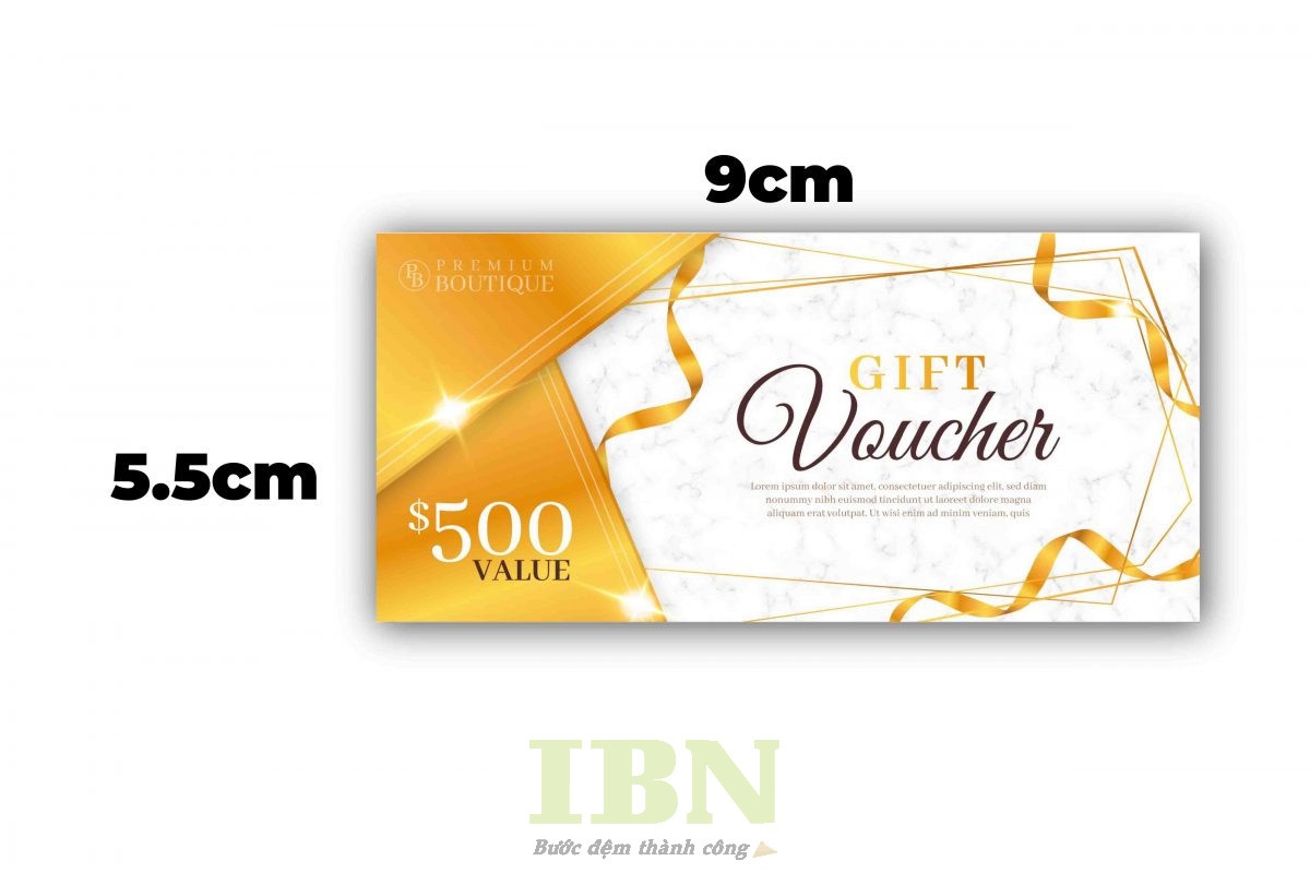 Kích thước và quy cách in voucher chuẩn
