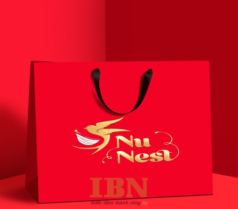 Mẫu túi giấy ép kim sang trọng