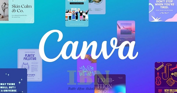 Bạn truy cập vào Canva rồi đăng nhập vào tài khoản