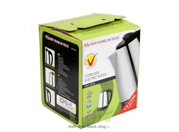 Mẫu hộp đựng ấm siêu tốc dáng nắp gài