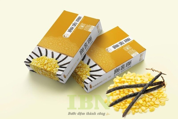 Mẫu hộp bánh đậu xanh đẹp