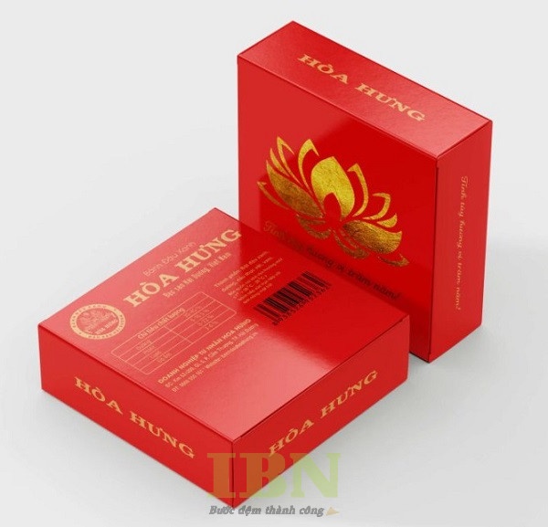 Mẫu hộp đựng bánh đậu xanh hình vuông