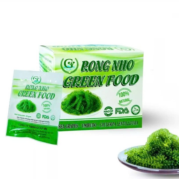 Mẫu hộp giấy đựng rong nho hình chữ nhật