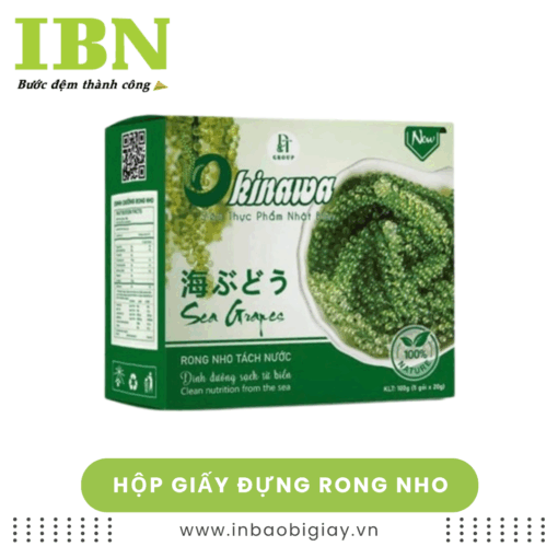 Hộp giấy đựng rong nho