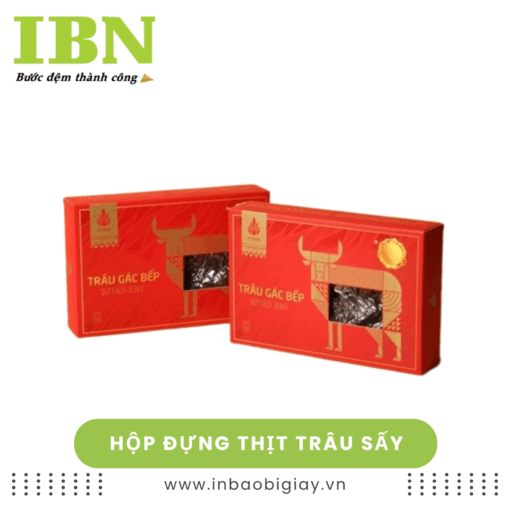 hộp giấy đựng thịt trâu sấy