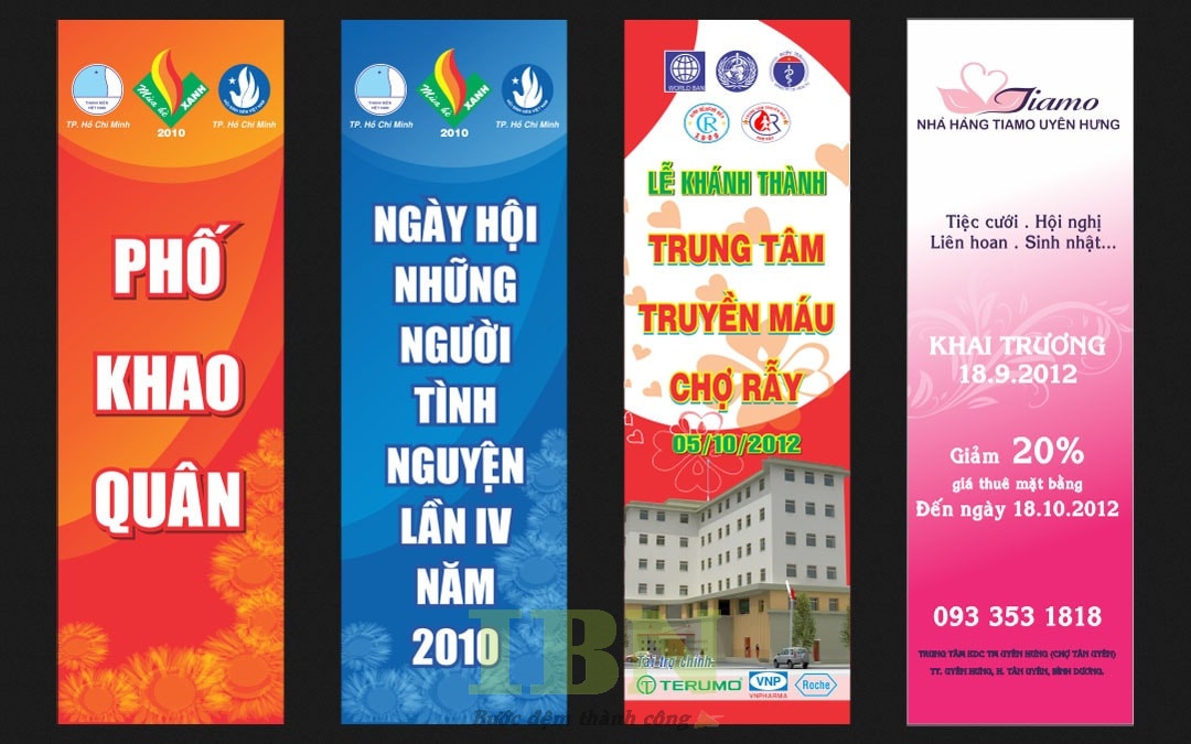 Kích thước băng rôn dọc