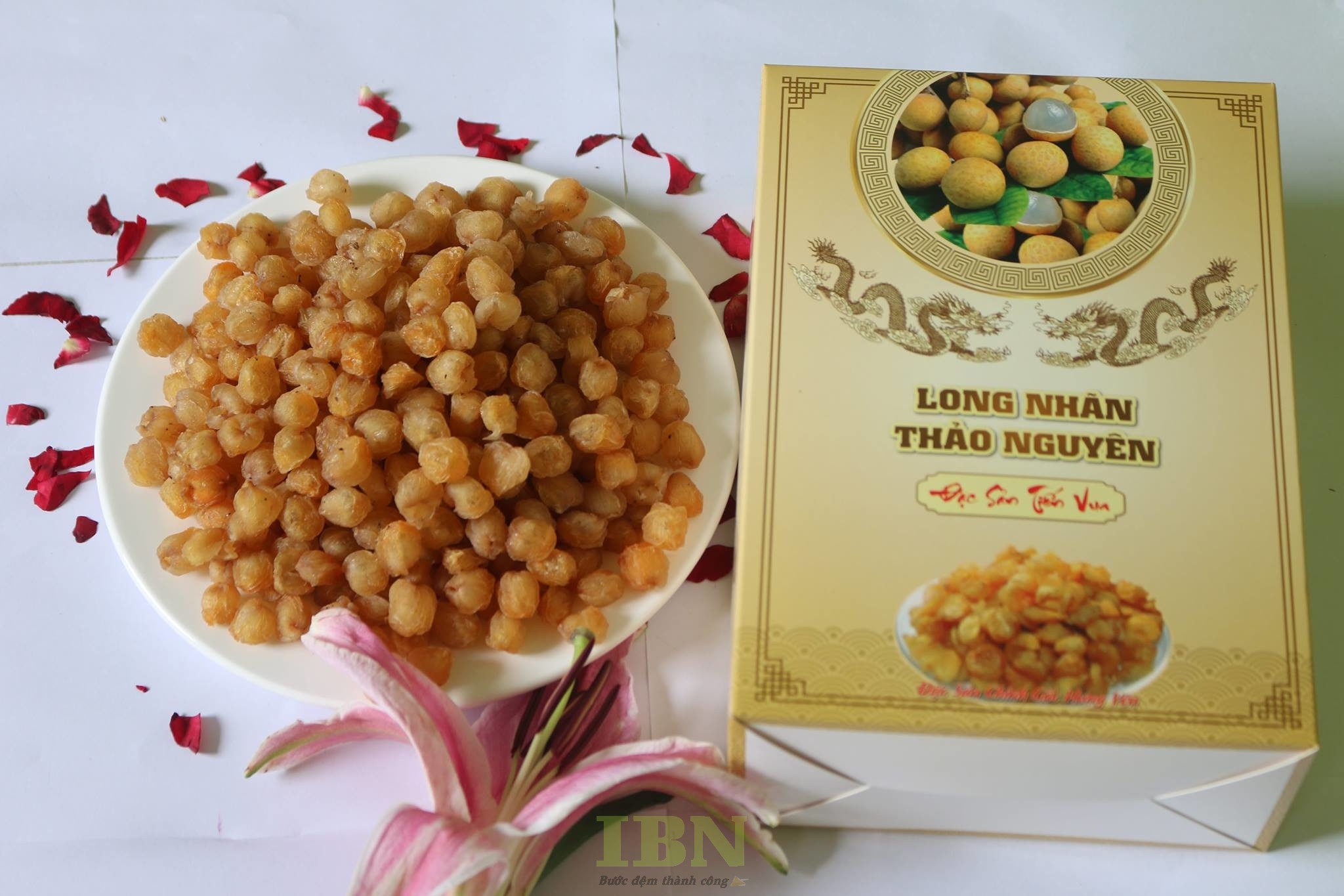 Mẫu hộp giấy đựng long nhãn cao cấp