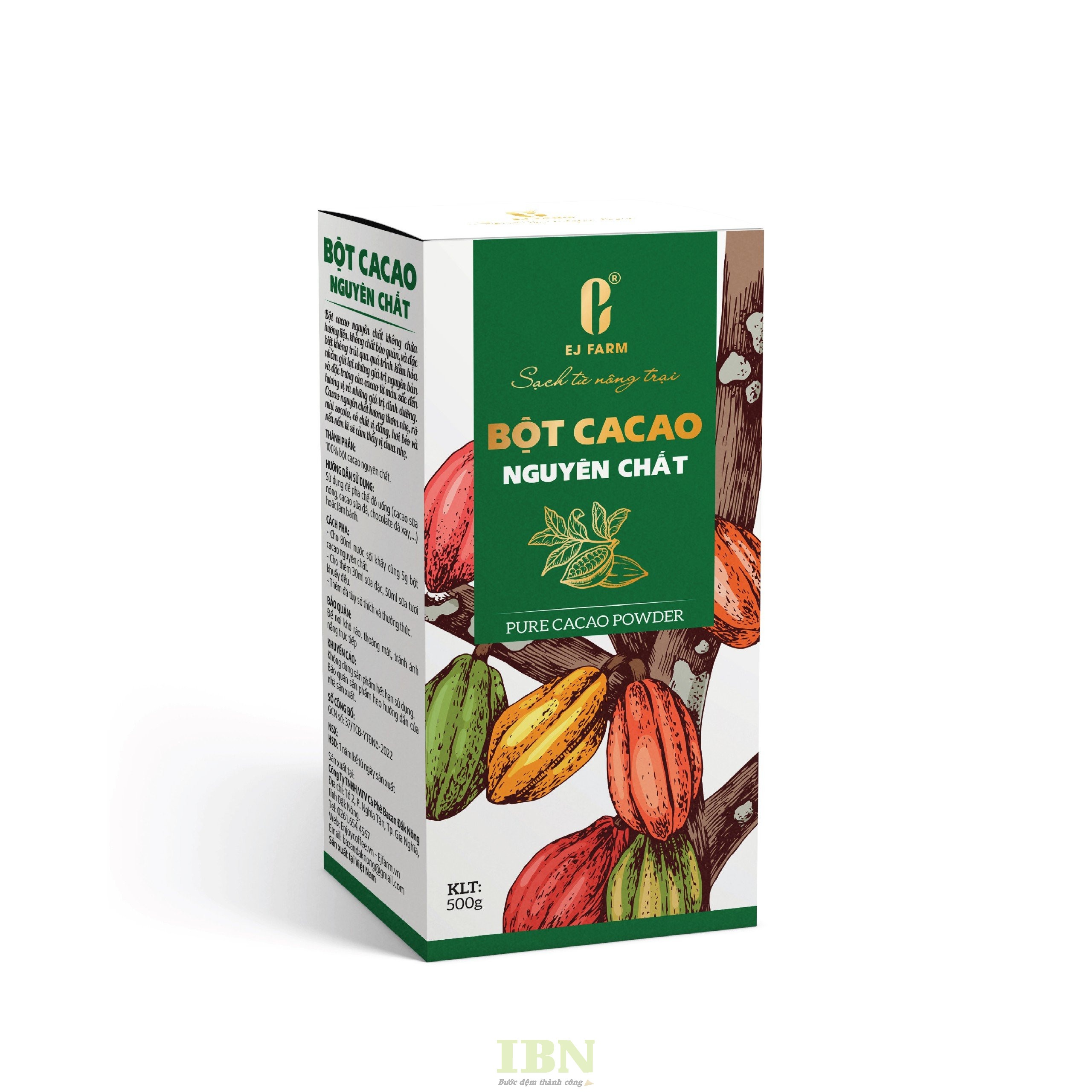 Mẫu hộp đựng cacao thiết kế đẹp