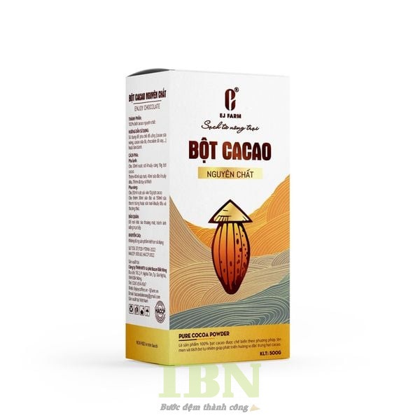 Mẫu hộp đựng bột cacao nguyên chất