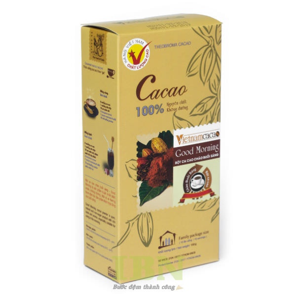 Mẫu hộp giấy kraft đựng bột cacao