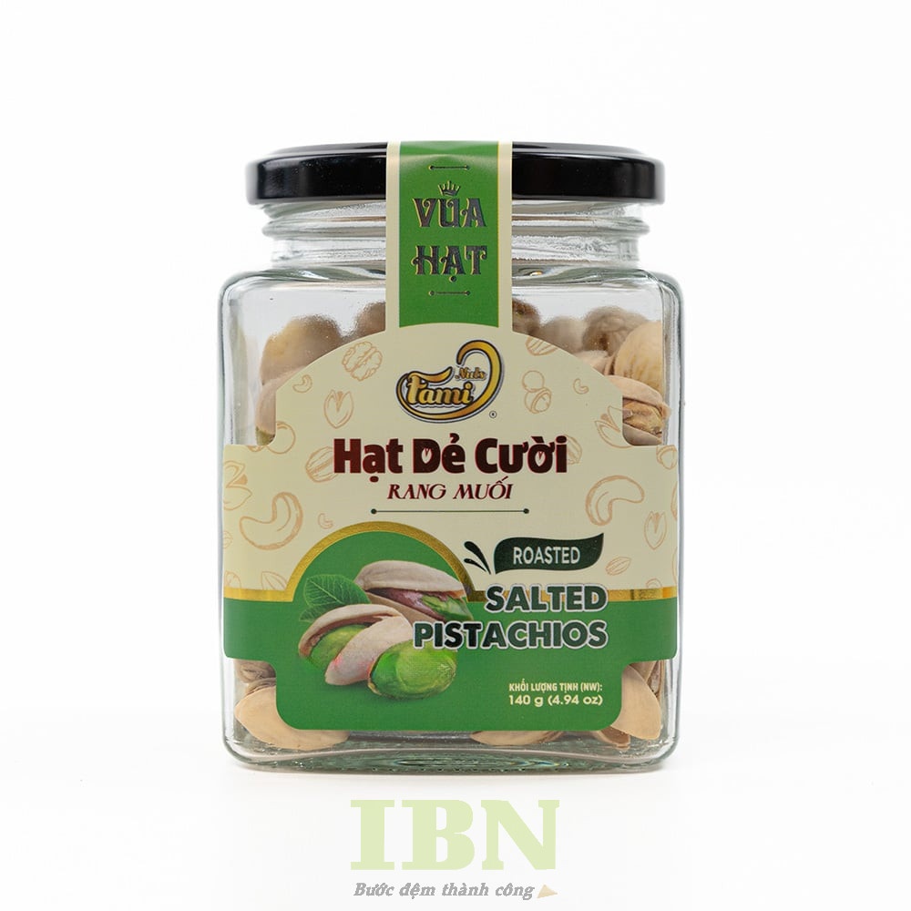 Mẫu tem nhãn hạt dẻ cười rang muối