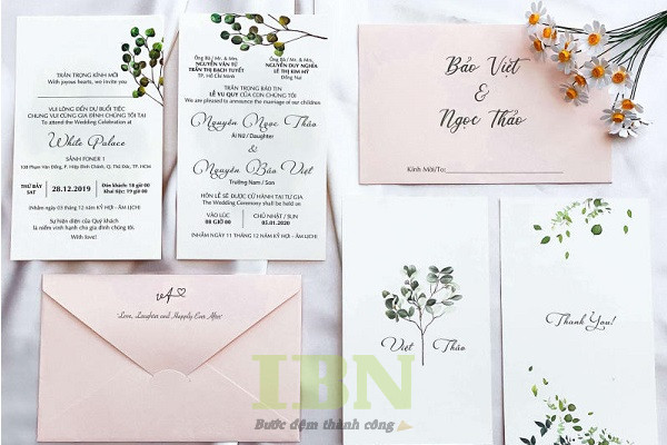 Mẫu thiệp cưới công giáo đẹp, ấn tượng