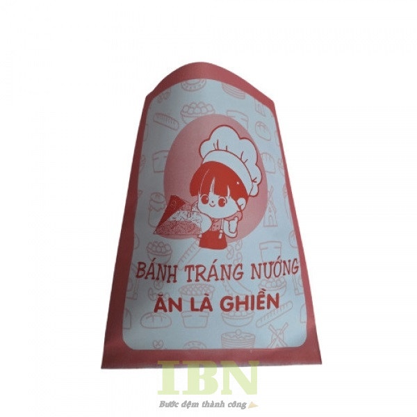 Mẫu túi đựng bánh tráng nướng phong cách hoạt hình