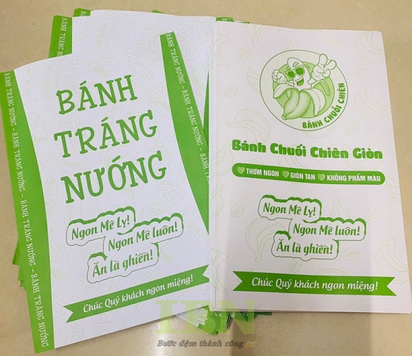 Mẫu túi giấy đựng bánh tráng nướng thiết kê theo yêu cầu