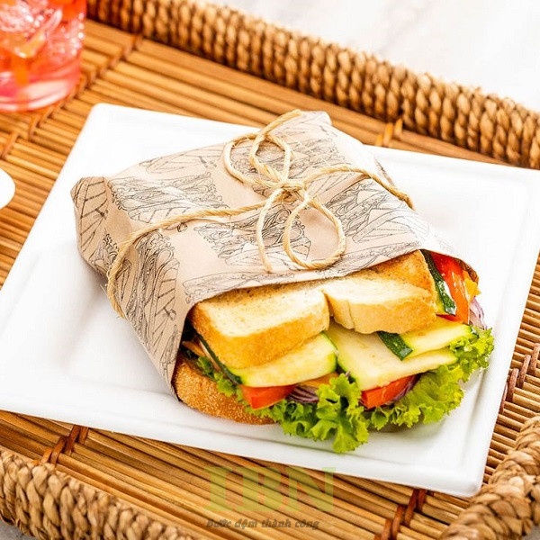 Mẫu túi giấy kraft đựng sandwich