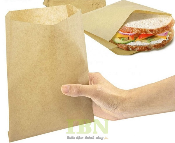 Túi giấy đựng sandwich giấy kraft