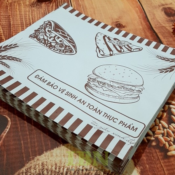 Kích thước phổ biến của túi giấy đựng sandwich