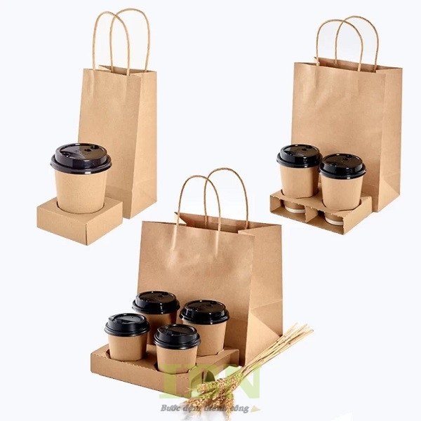 Kích thước túi giấy đựng trà sữa