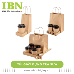 túi giấy đựng trà sữa