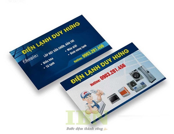 Sử dụng card visit điện lạnh có lợi ích gì?