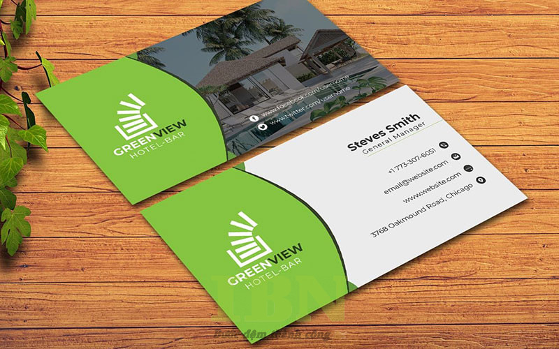 Mẫu card visit nhà nghỉ chuyên nghiệp