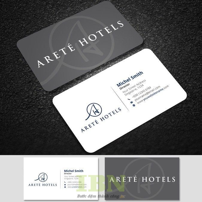 Mẫu name card khách sạn cho cá nhân