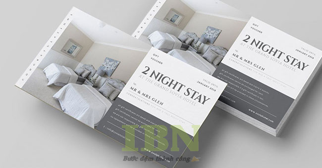 Mẫu name card khách sạn tinh tế