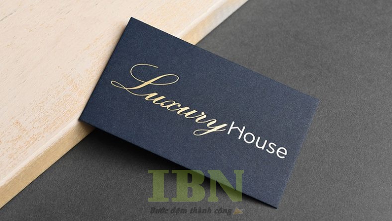 Mẫu card visit homestay dập chìm